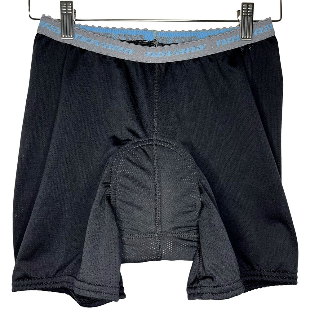 Novara Padded Cycling Shorts Women Medium Black Nylon 5.5" Inseam Biking Pull On